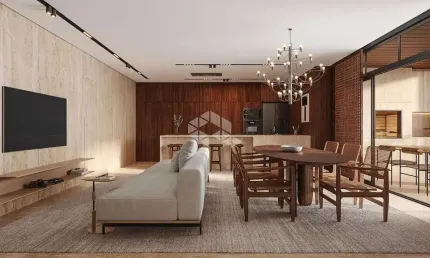 Apartamento com quatro suítes vista mar no Pereque SC