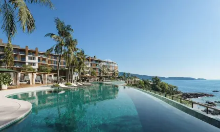 Apartamento com tres quartos frente mar na praia do Ribeiro em Bombinhas SC