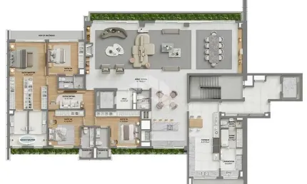 Apartamento com 4 quartos à venda na Avenida Doutor Nilo Peçanha, 2800, Chácara das Pedras, Porto Alegre