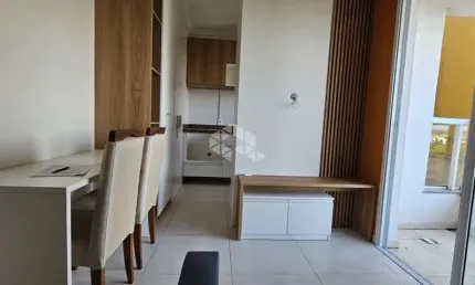 Apartamento 1 dormitório com sacada e churrasqueira, vaga de garagem à venda no bairro centro de Santa Maria