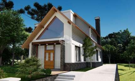 Casa de três dormitórios em fase final de construção no Vivendas do Arvoredo