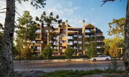 Apartamento com 2 suítes com vista para a Catedral em Canela