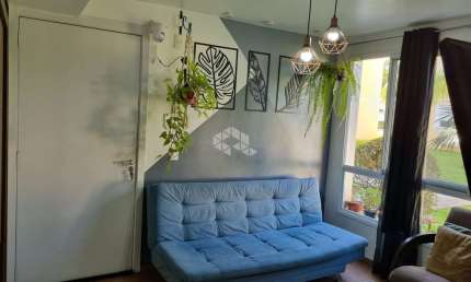 Apartamento térreo com patio, 02 quartos no bairro Mato Grande