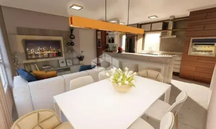 Apartamento térreo com pátio com 2 dormitórios, 1 vaga de garagem, bairro Niterói em Canoas