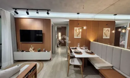 belo apartamento com 2 dormitórios 1 suit, 1 vaga, no Halo Place Life