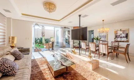 Casa de alto padrão à venda no Condomínio Alta Vista - Canoas/RS - Mobiliada, 3 suítes, 4 vagas - Aceita financiamento e FGTS