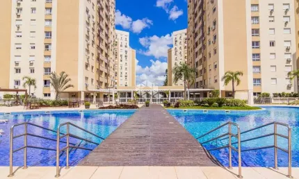 Apartamento, 02 dormitórios sendo 01 suíte, 1 vaga de garagem, churrasqueira.  No condomínio Life Park. Aceita FGTS e Pode ser financiado