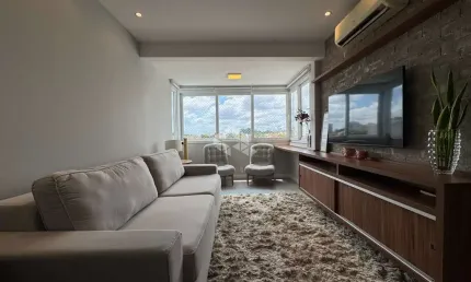 Apartamento 1 dormitório, semi mobiliado, com 1 vaga de garagem coberta. No bairro Marechal Rondon em Canoas. Aceita Financiamento Bancário.