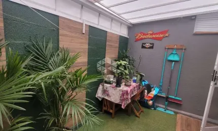 Apartamento Garden semi-mobiliado  2 dormitórios, agua quente, cozinha integrada com 1 vaga de garagem com pátio no bairro Estância Velha em Canoas.