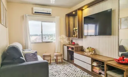 Apartamento 2 dormitórios, marechal rondon/canoas, semimobiliado, 1 vaga coberta, vista eterna livre. próximo park shopping.  financiamento e fgts