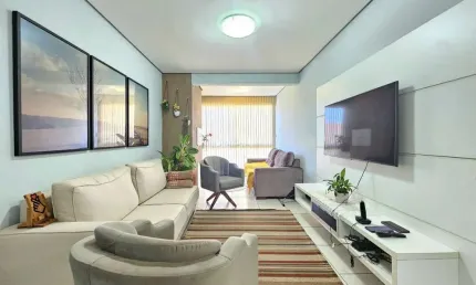 Apartamento de 77m² à venda no bairro Nossa Senhora das Graças em Canoas RS - 2 dormitórios, sacada com churrasqueira - Aceita financiamento
