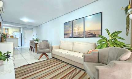 Apartamento de 77m² à venda no bairro Nossa Senhora das Graças em Canoas RS - 2 dormitórios, sacada com churrasqueira - Aceita financiamento
