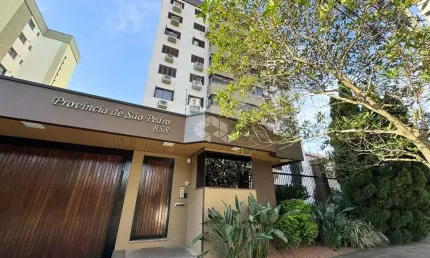 Apartamento semi mobiliado com 2 dormitórios no centro de Esteio, churrasqueira, vaga de garagem dupla, aceita Financiamento Bancário e FGTS.