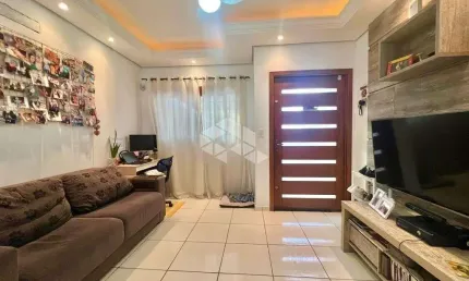 Casa sobrado semimobiliada no bairro igara em canoas, com 2 dormitórios, aceita financiamento e uso do fgts