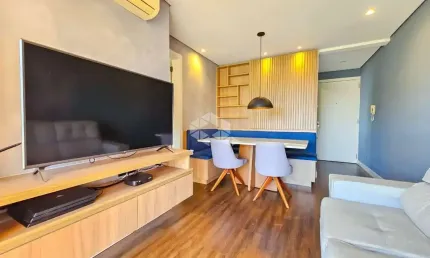 Apartamento 2 dormitórios com sacada e churrasqueira - ecoville, sarandi, porto alegre - vista livre, vaga e móveis planejados