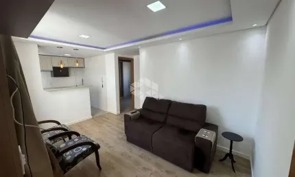 Apartamento 02 (dois) dormitórios, 41,58 m2 01 (uma) vaga fixa para carro.