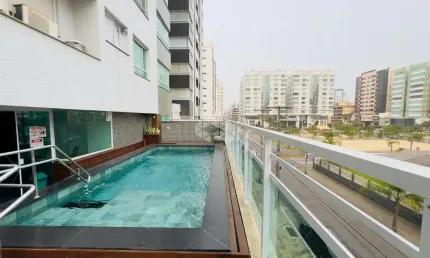 Apartamento 2 dormitórios, sendo 1 suíte, área goumert, 79m², mobiliado, prédio com piscina