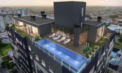 Apartamento 02 suítes, lavabo, andar alto, vaga dupla,Infra com Vista Mar, Capão da Canoa