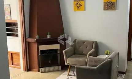 Apartamento de 1 dormitório, com lareira, sacada, Centro, Capão da Canoa.