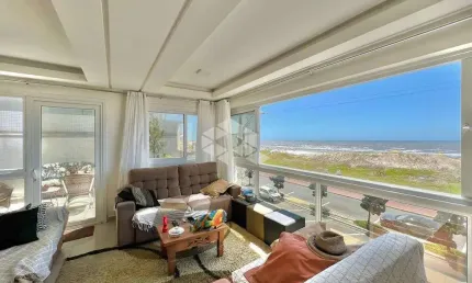 Apartamentos 4 suítes, sacada de frente, vista eterna para o mar, terraço privativo.