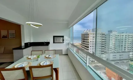 Apartamento 03 dormitórios, com vista para mar, mobiliado e decorado, bairro navegantes, capão da canoa!