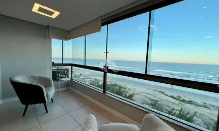 Apartamento 02 quartos(sendo 01 suíte) a beira mar, em capão da canoa/rs.