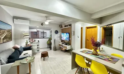 Apartamento de 1 dormitório, sala, cozinha americana, churrasqueira, mobiliado, zona nova,capão da canoa.