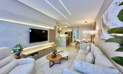 Apartamento finamente mobiliado e decorado com 02 dormitórios, 01 suíte, em Capão da Canoa/RS.