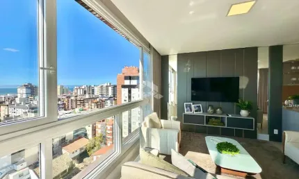 Luxuoso apartamento com vista mar, 03 dormitórios(sendo 01 suíte), finamente mobiliado e decorado, no centro de capão da canoa/rs.