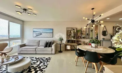 Apartamento à venda no navegantes, capão da canoa com 3 quartos (1 suíte) - vista para o mar e atlântida, mobiliado e com infraestrutura completa