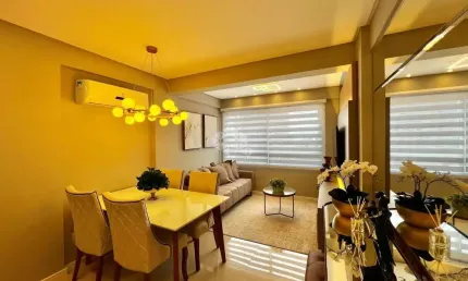 Lindo apartamento mobiliado e decorado, com 02 dormitórios (sendo 01 suíte), em capão da canoa/rs.