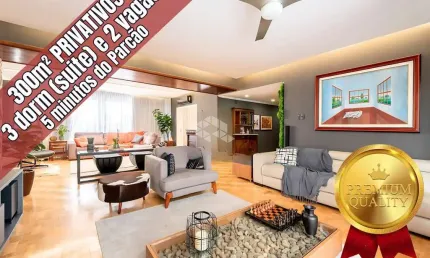 300m² PRIVATIVOS, 3 QUARTOS (1 SUITE C/HIDRO E CLOSET), GABINETE, DEPÓSITO E 2 VAGAS. BAIRRO INDPENDÊNCIA PRÓXIMO HOSPITAL MOINHOS E 5 MIN DO PARCÃO