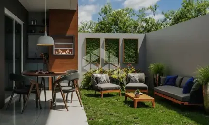 Casa Geminada com 03 dormitórios sendo 1 suíte e 02 vagas de garagem cobertas no bairro Sagrada Família em Caxias do Sul