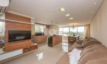 Apartamento semimobiliado, com 3 quartos, churrasqueira e 2 vagas de garagem em canoas