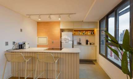 apartamento 2 dormitórios mobiliado, com 1 vaga no   SWITCH
