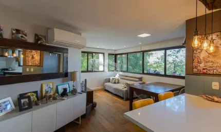 Apartamento 79m²  2 dormitórios  1 vaga  bairro jardim botânico em poa.