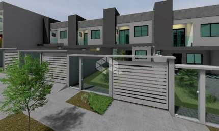 Casa sobrado com 3 suites duas vagas cobertas no bairro Igara