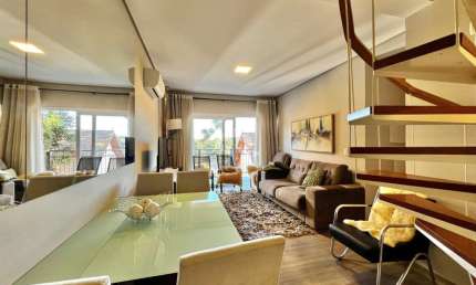APARTAMENTO DUPLEX MOBILIADO COM 2 SUÍTES, 2 VAGAS - CASA DE PEDRA - GRAMADO