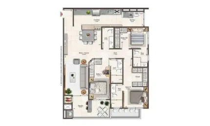 Apartamento com 3 quartos à venda na Avenida Salvador Di Bernardi, 855, Campinas, São José
