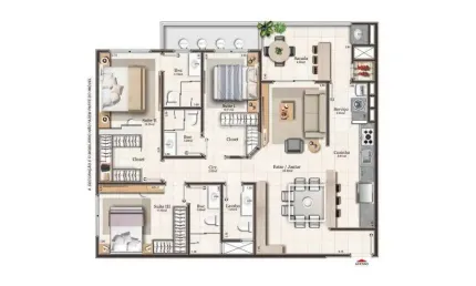 Apartamento com 3 quartos à venda na Avenida Salvador Di Bernardi, 855, Campinas, São José