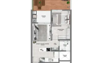 Apartamento com 1 quarto à venda na Rua João Meirelles, 1370, Abraão, Florianópolis