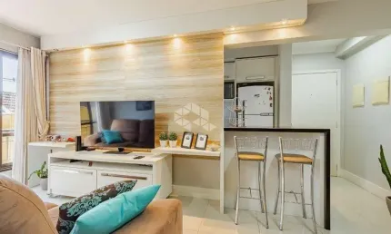 Apartamento semi-mobiliado, 2 dormitorios no bairro são geraldo
