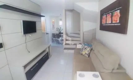Sobrado de 2 dormitórios com sacada, mobiliado - bairro nossa senhora das graças - canoas