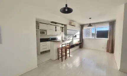 Apartamento 2 dormitórios, 1 com suíte, semi mobiliado - moinhos de vento - canoas