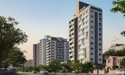 Apartamento SPE NOVO com vista panorâmica com 2 dormitórios, sendo 2 suítes, 2 vagas de garagem no Centro de Florianópolis/SC.