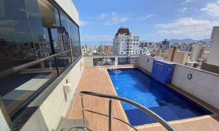 Cobertura mobiliada com vista para o mar, 3 vagas - Centro