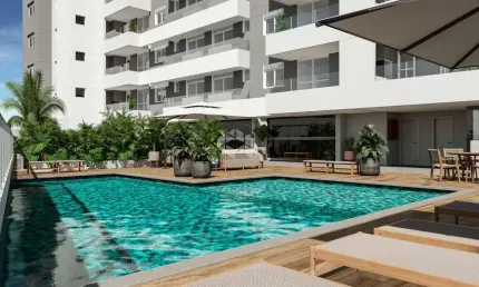 NEO CONTINENTE / 1 SUITE, 2 DEMI-SUITES, LAVABO,  LIVING/COZINHA E SACADA NO BAIRRO ESTREITO EM FLORIANÓPOLIS/SC.