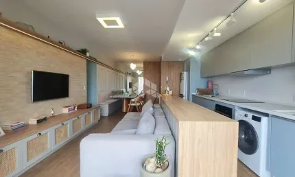APARTAMENTO SEMIMOBILIADO COM 3 QUARTOS SENDO 1 SUÍTE E 1 VAGA DE GARAGEM EM BARREIROS SÃO JOSÉ/SC