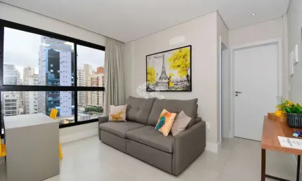 STUDIO MOBILIADO COM 1 QUARTO E 1 VAGA DE GARAGEM NO CENTRO DE FLORIANÓPOLIS