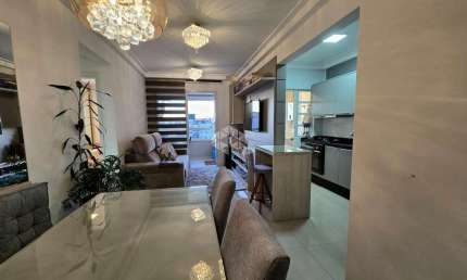 APARTAMENTO MOBILIADO COM SACADA GOURMET E LAZER COMPLETO NO ABRAÃO FLORIANÓPOLIS